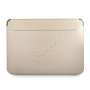 Guess GUCS13PUSASLG Saffiano Script futrālis 13" klēpjdatoram, zelta krāsā
