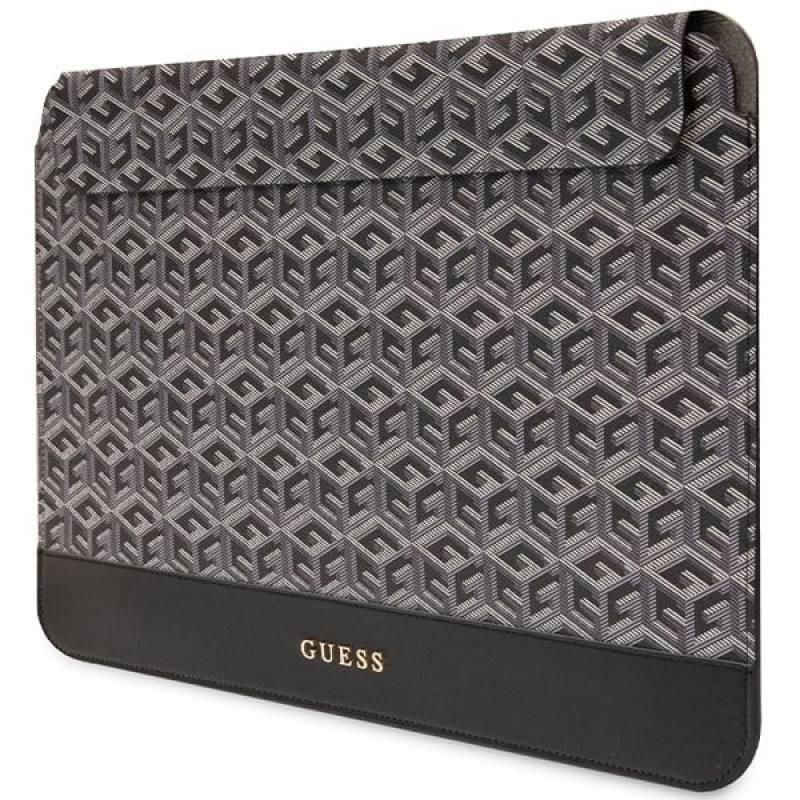 Guess GUCS14HGCFSEK klēpjdatora maciņš 14 collas, GCube Stripes, melns