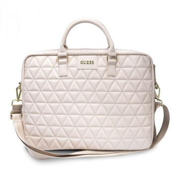 Guess GUCB15QLPK klēpjdatora soma 15", rozā, Quilted