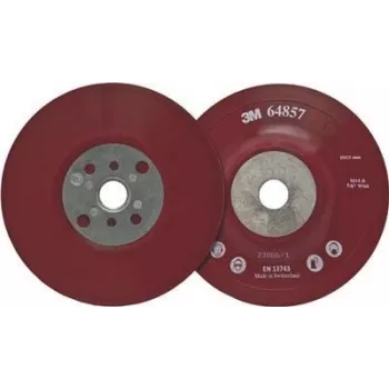 3M 64858 High Performance plakanais atbalsta disks, sarkans, 125 mm, M14, elastīgs