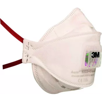 3M Aura 9332+ GEN3 FFP3 NR D vienreizlietojams respirators ar Cool Flow vārstu
