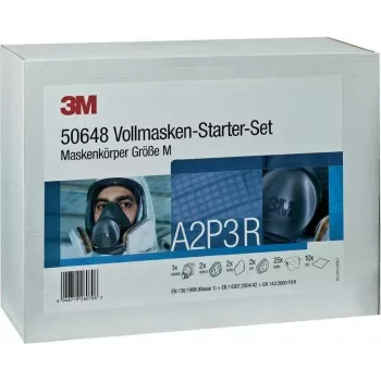 3M pilnas sejas maskas iesācēju komplekts 6000 sērija M izmērs ar A2P2 filtriem (DE272919916)