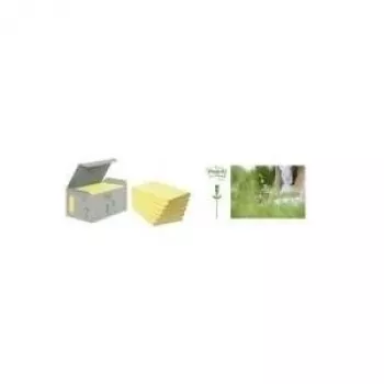 3M Post-it Recycling Notes līmlapiņas, 76 x 76 mm, dzeltenas (6541B)