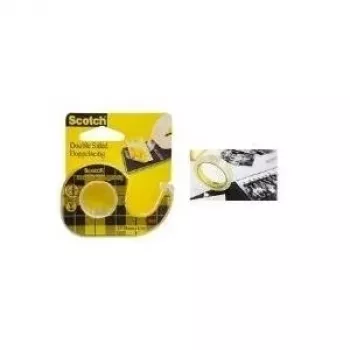 3M Scotch Divpusējā līmlente 665, 12 mm x 7,9 m, pastāvīga, ar rokas dozatoru 136-DQ-FBNL