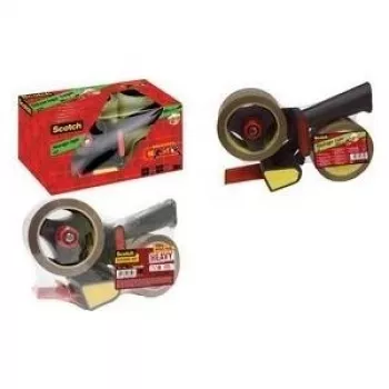 3M Scotch HV5066DB rokas līmlentes dozators iepakošanas lentei līdz 50 mm x 66 m, metāla rāmis, zils/pelēks