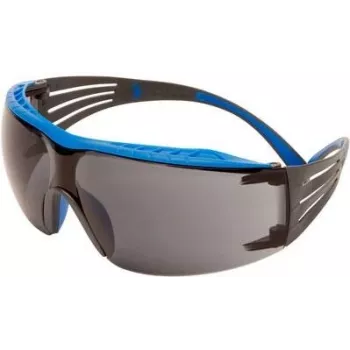 3M SecureFit SF402XSGAF-BLU aizsargbrilles, pelēkas pret miglu un skrāpējumiem izturīgas lēcas, zils rāmis, XS