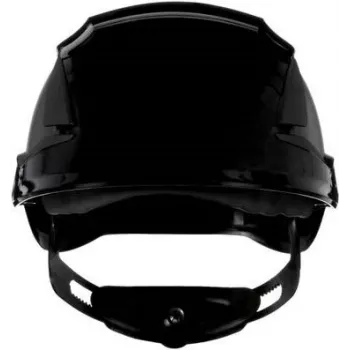 3M SecureFit X5512V-CE-4 ventilējama drošības ķivere ar UV indikatoru, melna, EN 397