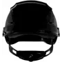 3M SecureFit X5512V-CE-4 ventilējama drošības ķivere ar UV indikatoru, melna, EN 397