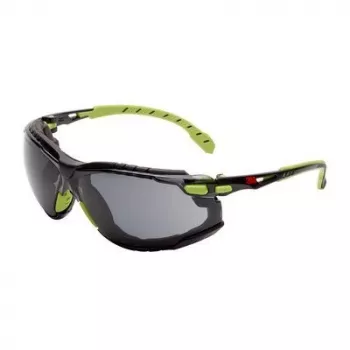 3M Solus 1000 aizsargbrilles ar Scotchgard aizsargpārklājumu, laima/melna, 1 pāris 7100331527