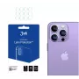 3MK Apple iPhone 14 Pro/14 Pro Max objektīva aizsargstikls - rūdīts stikls un alumīnija sakausējums, 9H cietība, melns