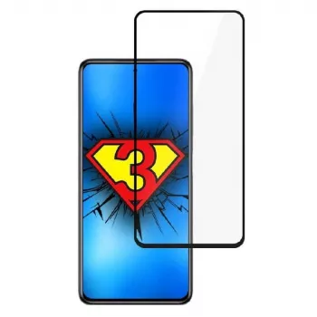 3MK Hard Glass Max Lite Ekrāna aizsargs Xiaomi Poco X3 NFC / Poco X3 Pro - Melns