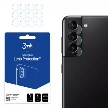 3MK Samsung Galaxy S21 5G Lens Protection - Rūdīta stikla kameras lēcu aizsargs (3 iepakojumā)