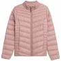 4F sieviešu stepēta gaiši rozā puffer jaka H4Z21 KUDP002, izmērs S