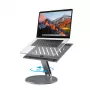 4smarts ErgoPro Laptop/Tablet Statīvs (Pelēks, Alumīnijs, Salokāms, 10–17 collas)
