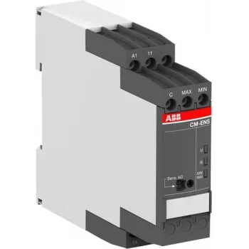 ABB CM-ENS.13S līmeņa kontroles relejs, 24-240 V AC/DC, 1 pārslēgšanas kontakts, DIN sliedei 1SVR730850R2100