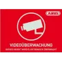 ABUS AU1421 taisnstūra sarkans/baltas pašlīmējošs signalizācijas uzlīme 74 x 52,5 mm