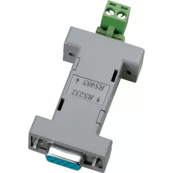 ABUS TV8469 RS232 uz RS485 saskarnes pārveidotājs, DB9, barošana no kopnes, 115,2 kbps, 1200 m, melns
