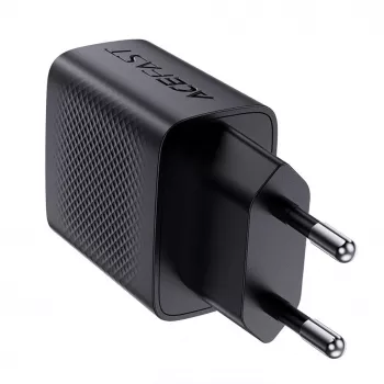 ACEFAST A82 GaN USB-C PD 20W sienas lādētājs - Melns