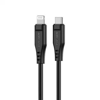 Acefast Apple Lightning to USB-C kabelis 1,2m 30W 3A MFI Certified Fast Charging Data Sync Cable Melns