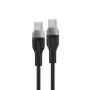 Acefast C11-03 3in1 USB-C uz USB-C kabelis 100W 480Mbps 1.2m Melns