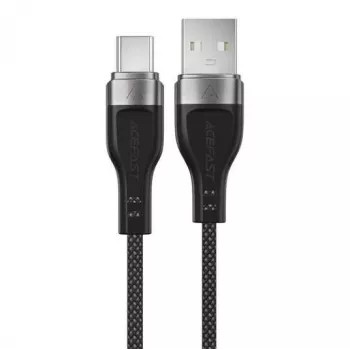 ACEFAST C11-04 USB-A to USB-C 3A Magnetic Braided Cable 1,2m Black