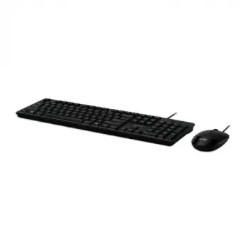 Acer AAK400 vadu tastatūras un peles komplekts - US izkārtojums - Melns - Mazumtirdzniecības iepakojums