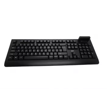 Acer AKW320 vadu tastatūra ar viedkaršu lasītāju, US International izkārtojums, melna