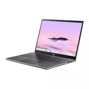 Acer Chromebook Plus 514 CBE594-2-TCO-373B – 14 collu Full HD IPS, Intel Core 3 100U, 8 GB LPDDR5, 256 GB SSD, ChromeOS, apgaismota tastatūra, alumīnija augšējais vāks