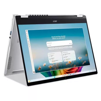Acer Swift Spin 14 AI SFSP14-I51T-79CL 2-in-1 pārveidojamais klēpjdators, 14 collu OLED skārienekrāns, Intel Core Ultra 7 355, 16GB RAM, 512GB SSD, Windows 11 Home, vācu tastatūra