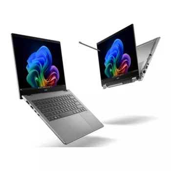 Acer TravelMate TMP414RN-56-TCO-77G3 klēpjdators, 14 collu WUXGA IPS skārienjūtīgs 120Hz, Intel Core Ultra 7 355, 16GB DDR5, 512GB SSD, Windows 11 Pro, vācu QWERTZ tastatūra