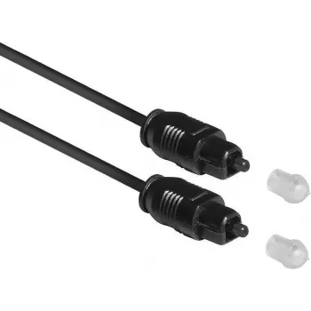 ACT 1,2m SPDIF TOSlink optiskais audio kabelis, vīrišķais uz vīrišķo, melns, rāvējslēdzēja maisiņā AC3690