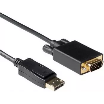 ACT 2m DisplayPort vītņuzgalis uz VGA vītņuzgali konversijas kabelis (AK3999)