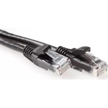 ACT 3m Cat6a U/UTP RJ45 tīkla kabelis, melns, 10Gbps, 500MHz, varš, PVC apvalks IB3503