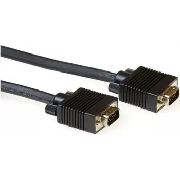 ACT AK4250 0,5m VGA kabelis, tēviņš-tēviņš, melns