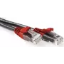 ACT melns 1m U/UTP CAT6A crossover tīkla kabelis ar RJ45 savienotājiem (IB6201)