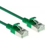 ACT Green 0.15m LSZH U/FTP CAT6A Datacenter Slimline Patch Cable Snagless ar RJ45 savienotājiem (DC7730)