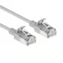 ACT Grey 2,5m LSZH S/FTP CAT6A Slimline Snagless Patch Cable (DB7053)