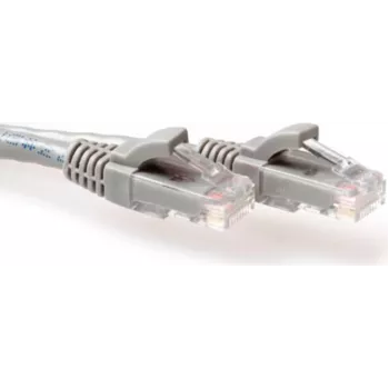 ACT Grey 5m LSZH U/UTP CAT6A komutacinis kabelis ar RJ45 savienotājiem (IB1105)