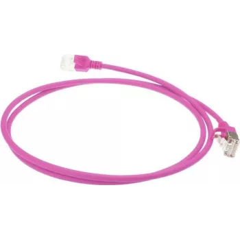 ACT Pink 5m LSZH U/FTP CAT6A Datacenter Slimline Patch Cable Snagless ar RJ45 savienotājiem (DC7405)