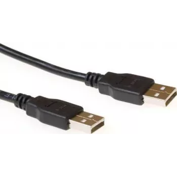 ACT SB2520 USB 2.0 kabelis 1,8m USB-A male uz USB-B male melns