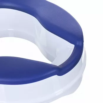 ACTIONMED paaugstinātais tualetes sēdekļa paliktnis ar vāku, 10 cm pacēlums, SoftRelief NT500AM