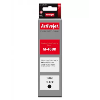 Activejet AC-G46BK saderīga melnā tintes kasetne Canon PIXMA G sērijai, 170 ml, Supreme Line