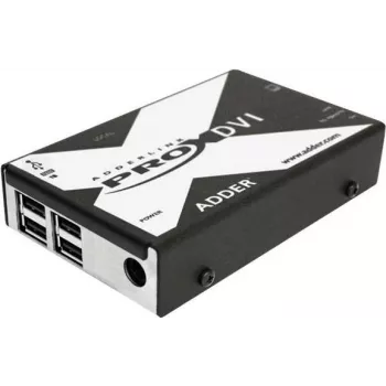 Adder AdderLink X Series X-DVI PRO KVM paplašinātājs - DVI-D, USB 2.0, audio, līdz 50 m pa Cat5e/6/7 (X-DVIPRO-IEC)