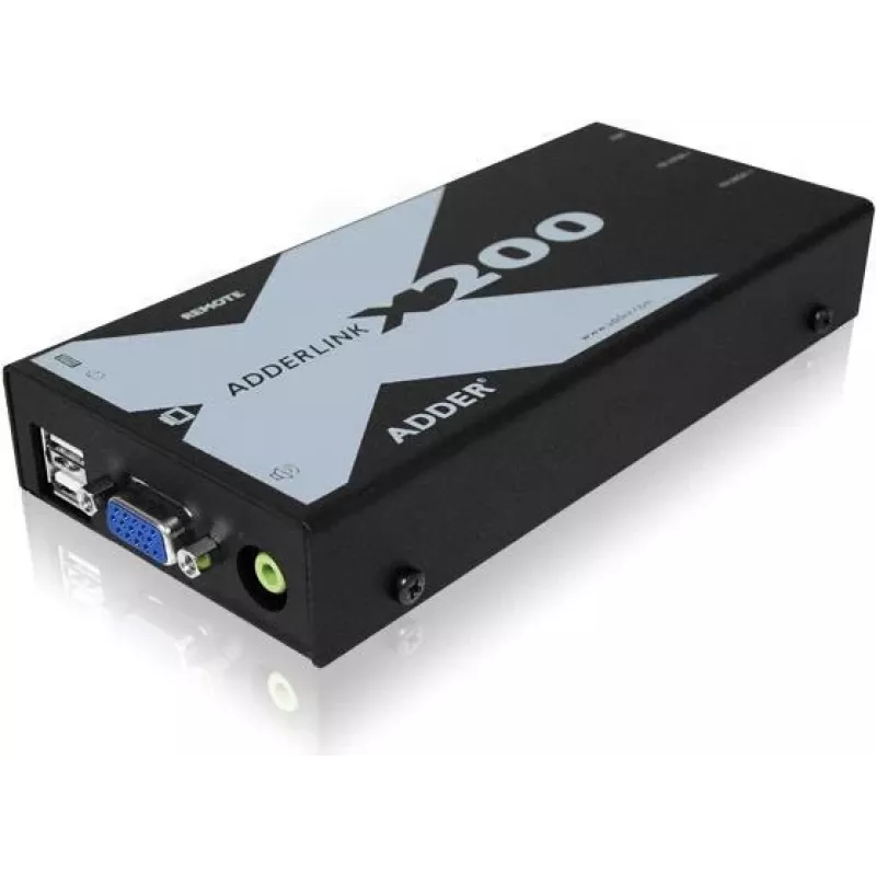 Adder X200-USB/P-IEC AdderLink X200 VGA USB KVM pagarinātāju komplekts pa CAT5/5e/6/7 līdz 100m