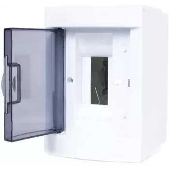ADELID RM-NT-02T Virsmas montāžas sadales kārba, 2 moduļi, IP40, caurspīdīgas durvis