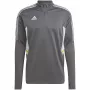 adidas Condivo 22 Treniņu vīriešu džemperis 1/2 rāvējslēdzējs Grey Five/White HD2312
