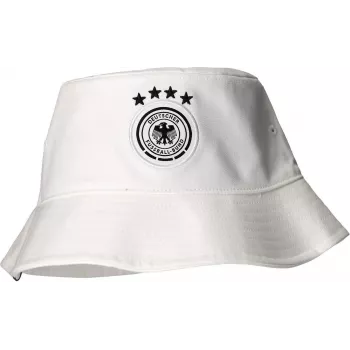 adidas DFB Bucket cepure White Germany National Football Team Cotton izšūts ģerbonis KV5940