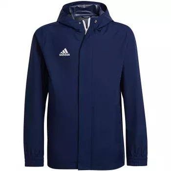 adidas Entrada 22 Visiem laikapstākļiem jaka Tumši zila Jauniešu 116 cm