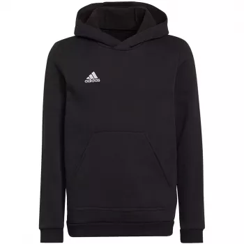 adidas Entrada 22 kapuce bērnu džemperis melns 116cm