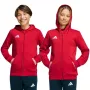 adidas Entrada 26 Full Zip Hoodie bērnu sarkans 140cm
